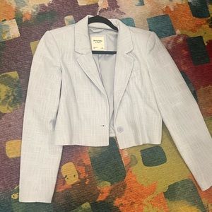 Light blue cropped blazer